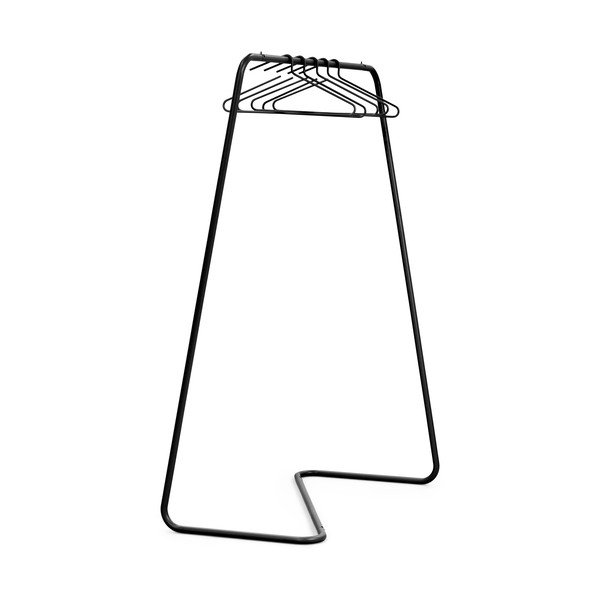 Melns tērauda drēbju pakaramais statīvs 118x160x57 cm Hang-On – Spinder Design
