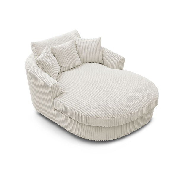 Bēšs velveta atpūtas krēsls Belem – Bobochic Paris-image-4