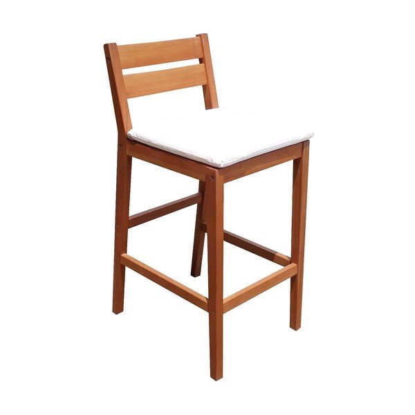 Dabīga toņa eikalipta masīvkoka dārza bāra komplekts 4 personām Maine – Garden Pleasure-image-2