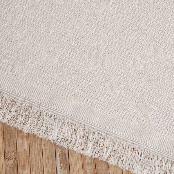 Krēmkrāsas gultas pārklājs divguļamai gultai 180x290 cm Star – Casa Selección-image-1