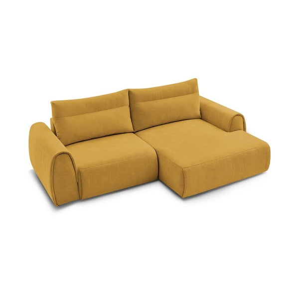 Okera dzeltens stūra dīvāns Aden – Bobochic Paris-image-4