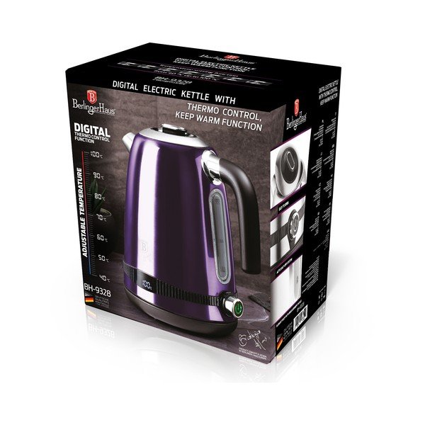 Violeta tējkanna 1,7 l Purple Metallic Line – BerlingerHaus-image-4