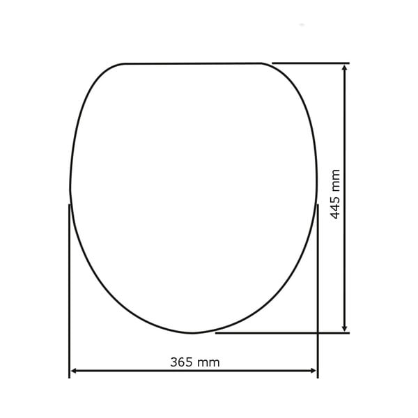 Tualetes poda sēdeklis ar vieglu aizvēršanu Wenko Sabbia, 44,5 x 37,5 cm-image-2