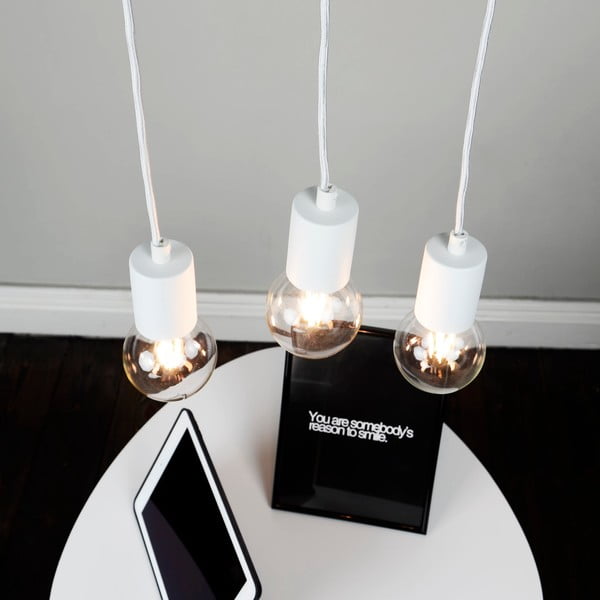 Balta trīsviru griestu lampa Sotto Luce Cero Basic-image-2