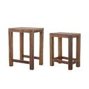 Atkārtoti pārstrādātas koksnes sānu galdiņi (2 gab.) 40x36 cm Galen – Bloomingville