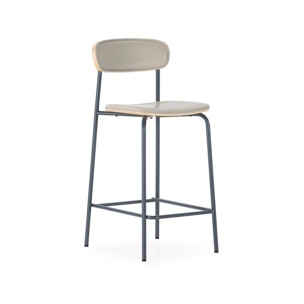 Bēši polsterēti bāra krēsli (2 gab.) (sēdekļa augstums 65,5 cm) Saula – Marckeric