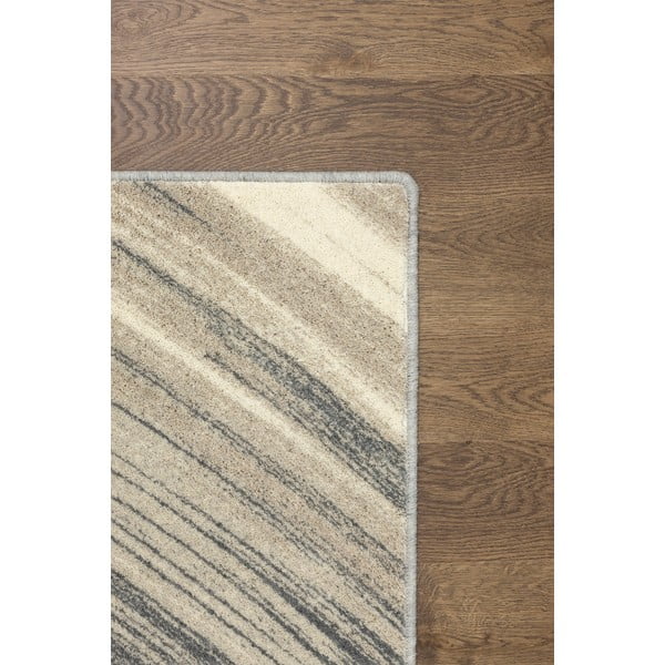 Krēmkrāsas vilnas paklājs 133x180 cm Haze – Agnella-image-3