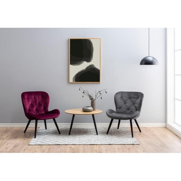 Oša finiera kafijas galdiņš Actona Stafford, ⌀ 80 cm-image-3