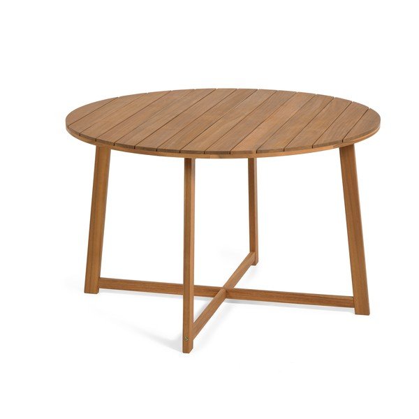 Dārza ēdamgalds no akācijas koka Kave Home Dafne, ⌀ 120 cm