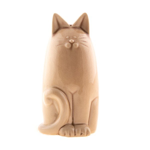 Brūns keramikas Dakls Cat, augstums 19,5 cm