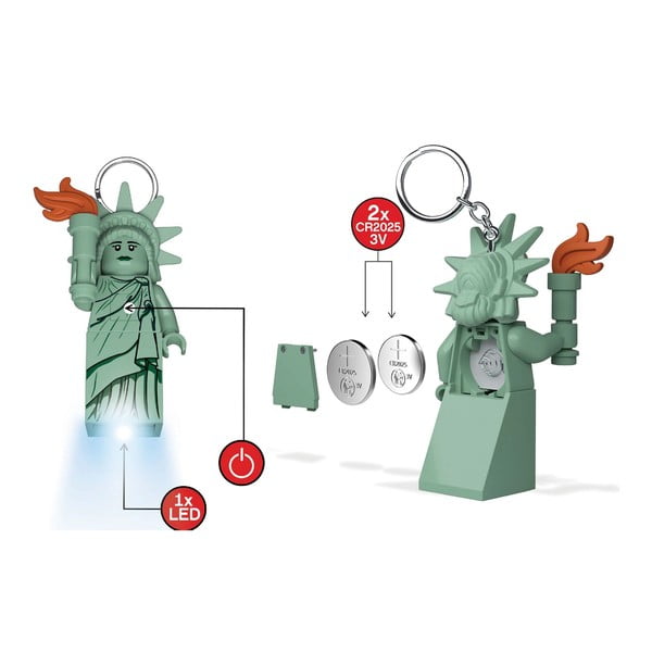 Zaļš atslēgu piekariņš ar lukturīti Statue of Liberty – LEGO®-image-2
