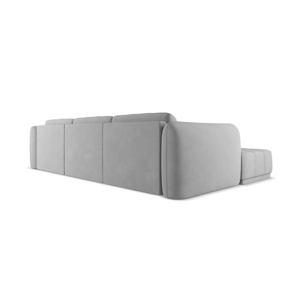 Gaiši pelēks stūra dīvāns (ar kreiso stūri) Hoku – Makamii-image-4