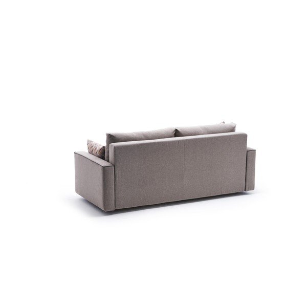 Gaiši brūns izvelkamais dīvāns 215 cm Ece – Artie-image-2