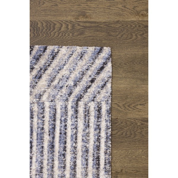 Gaiši zils vilnas paklājs 160x240 cm Strokes – Agnella-image-3