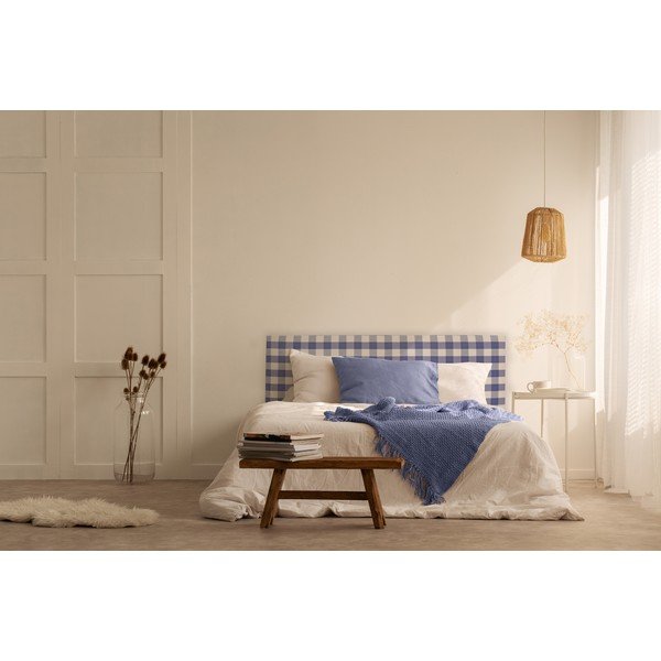 Zils polsterēts gultas galvgalis 165x52 cm Billie – Really Nice Things-image-2