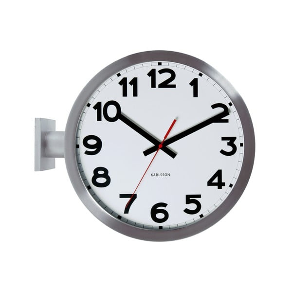 Balts pulkstenis Present Time divpusējs