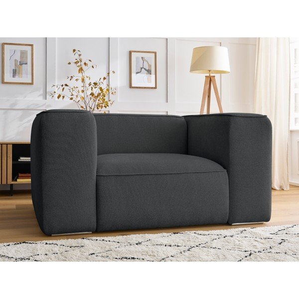 Tumši pelēks atpūtas krēsls Zephyr – Bobochic Paris-image-1