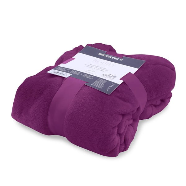 Violets unisex mikrošķiedras halāts DecoKing Robby, XS izmērs-image-3