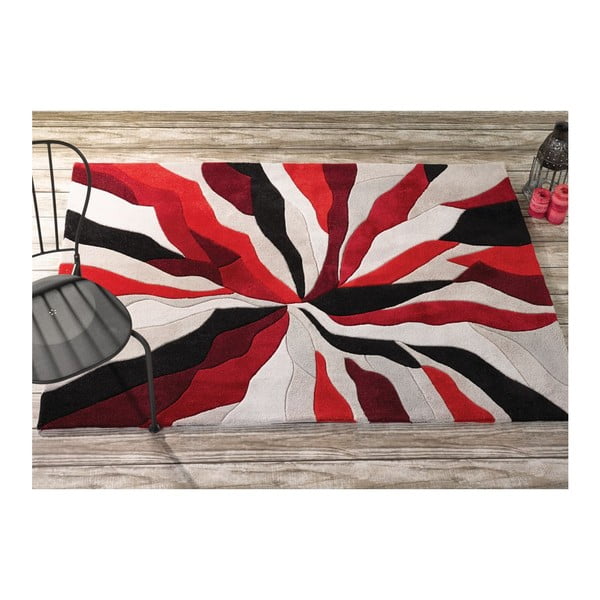 Paklājs Splinter Red, 160x220 cm