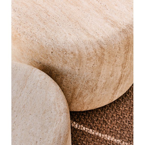 Betona apaļš dārza galdiņš ø 60 cm Drasi – Kave Home-image-3