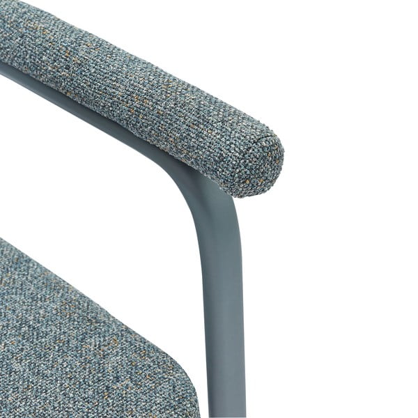 Pelēki polsterēti ēdamistabas krēsli ar roku balstiem (2 gab.) Ecto – Hübsch-image-4