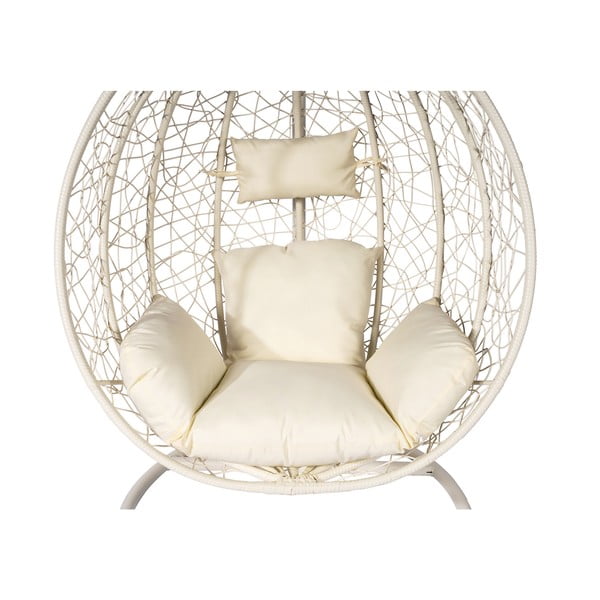 Krēmbalts piekarams atzveltnes krēsls no mākslīgās rotangpalmas Bonami Selection Noela-image-4