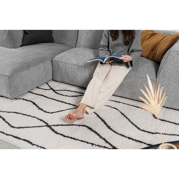 Balts/melns paklājs 120x180 cm Routa – Universal-image-3