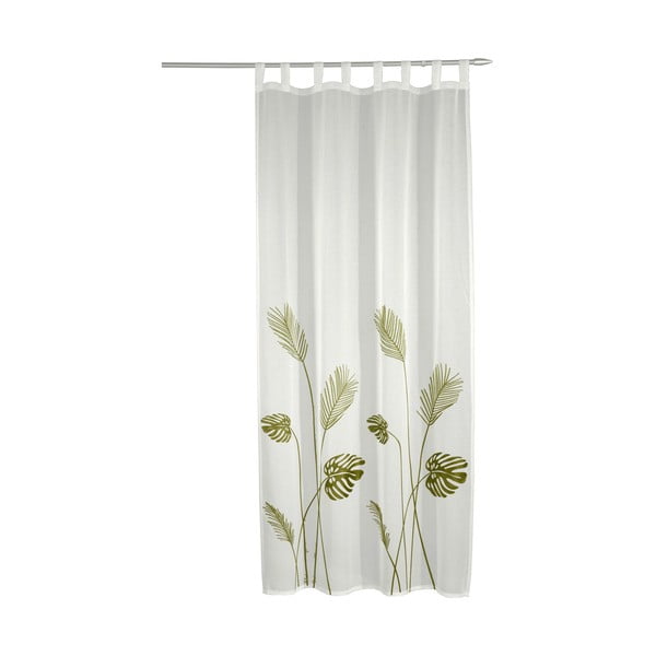 Balts/zaļš dienas aizkars no voiles 135x245 cm – Sehlbach