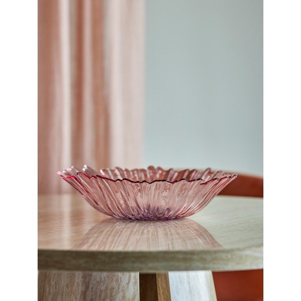 Gaiši rozā stikla bļoda ø 31 cm Mariko – Bloomingville-image-1