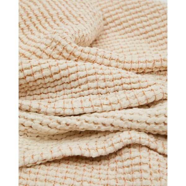 Bēšs kokvilnas gultas pārklājs 180x260 cm Senara – Kave Home-image-1