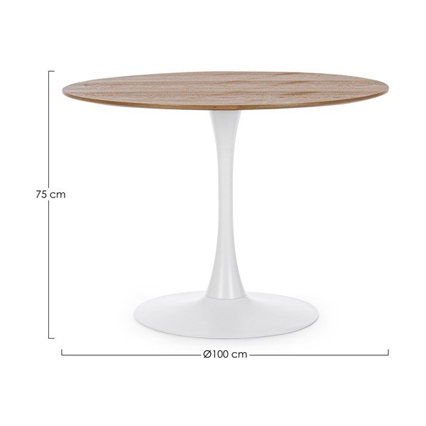 Apaļš ēdamgalds ø 100 cm Bloom – Bizzotto-image-2