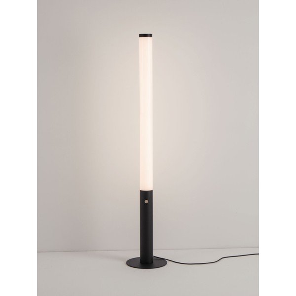 Matēti melna tērauda LED stāvlampa ar regulējamu spilgtumu ar akrila stikla abažūru (augstums 141 cm) Glaze – Nova Luce-image-3