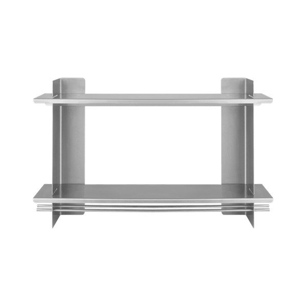 Sudraba krāsas daudzlīmeņu metāla sienas plaukts 70 cm Tivo – noo.ma-image-2