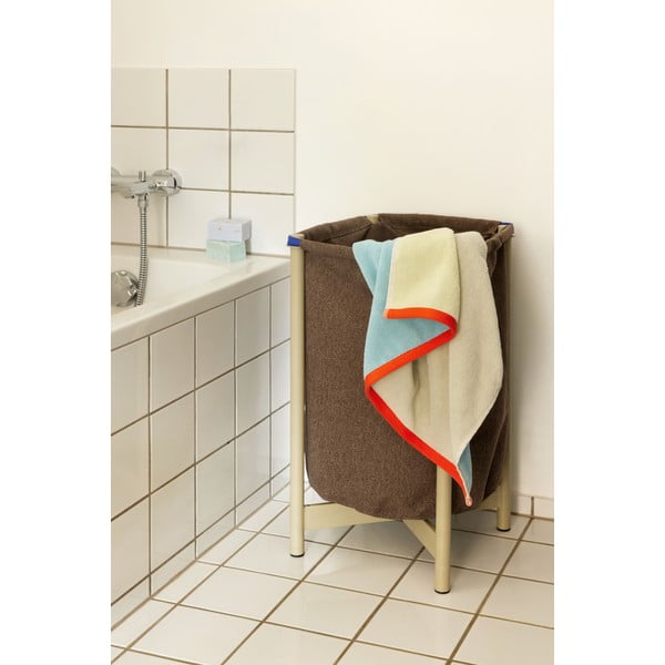 Bēšs tekstila veļas grozs Pod – Hübsch-image-1