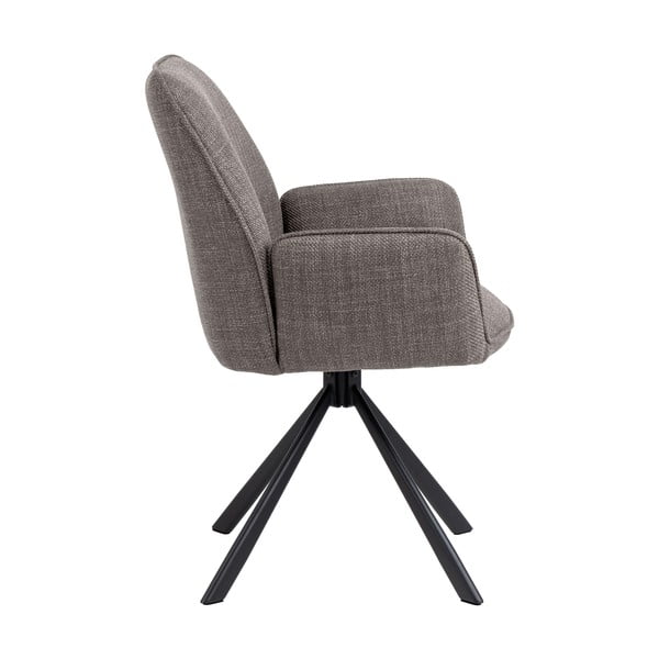 Gaiši pelēki polsterēti ēdamistabas krēsli ar roku balstiem (2 gab.) Glenda – Actona-image-3