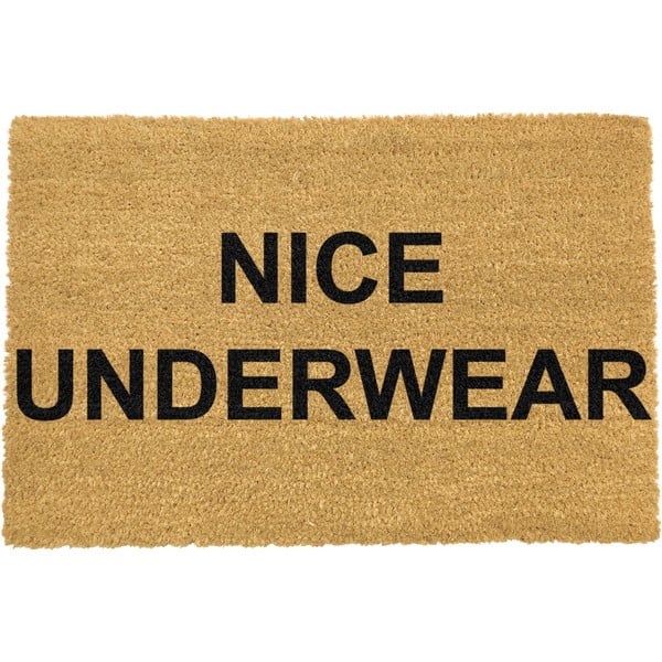 Dabīgās kokosšķiedras paklājs Artsy Doormats Nice Underwear, 40 x 60 cm