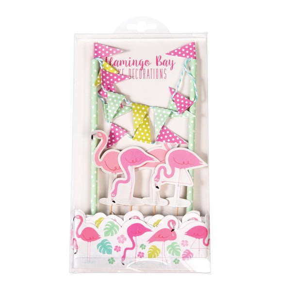 Rex London Flamingo Bay kūku dekorēšanas komplekts
