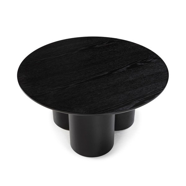 Melns apaļš žurnālgaldiņš ø 80 cm Lua – MOME-image-4