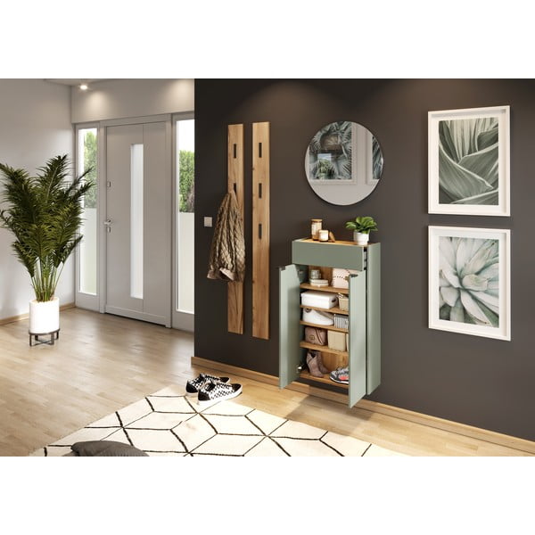 Dabīga toņa sienas pakaramais ar ozolkoka imitāciju Ameca – Germania-image-3