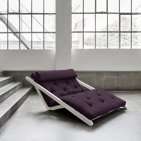 Divvietīgs maināms atpūtas krēsls Karup Figo White/Purple
