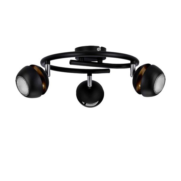Melna/zelta krāsas griestu lampa ar metāla abažūru 38x38 cm Boni – Candellux Lighting-image-2