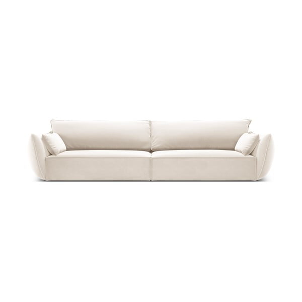 Bēšs samta dīvāns 248 cm Vanda – Mazzini Sofas