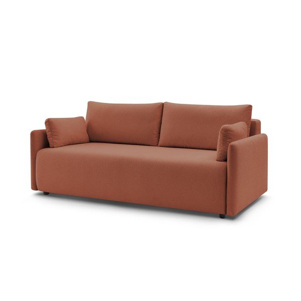 Oranžs salokāms dīvāns 211 cm Marcel – Bobochic Paris-image-3