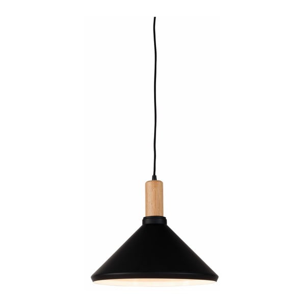 Piekaramā lampa ar metāla abažūru melnā/dabīgā tonī ø 35 cm Melbourne – it's about RoMi
