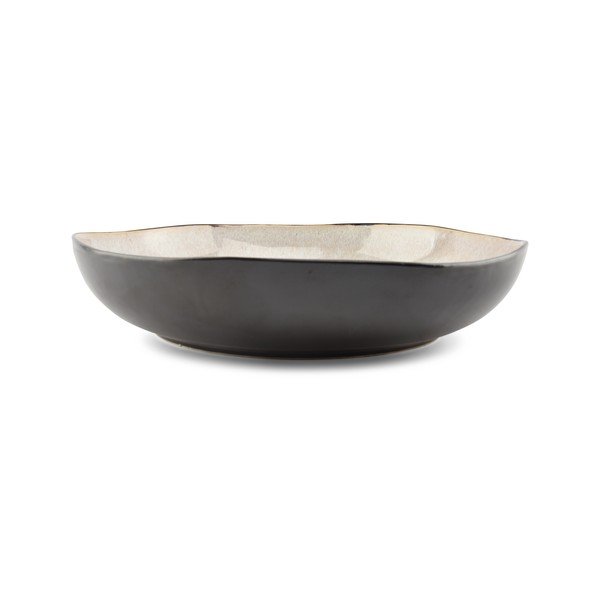 Melna/bēša akmensmasas bļoda ø 32 cm Lunar – Salt&Pepper-image-2