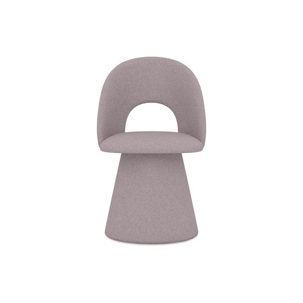 Gaiši violets polsterēts ēdamistabas krēsls Kalo – Makamii-image-1