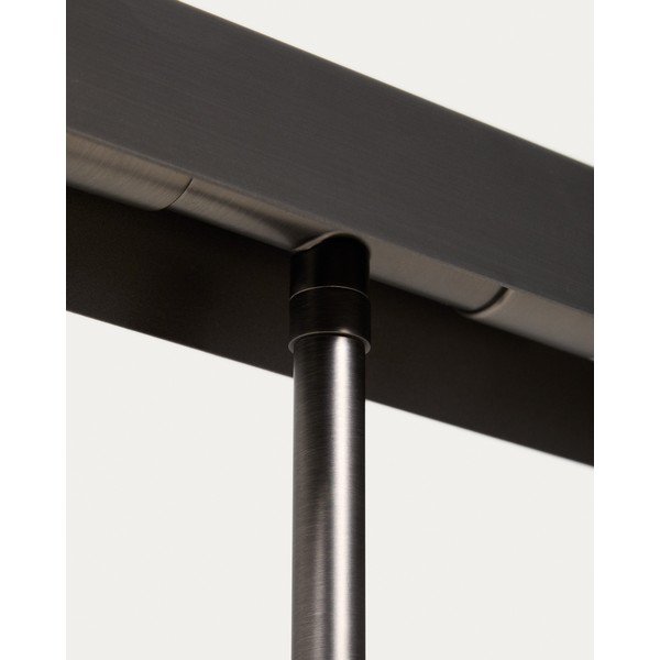 Melna stāvlampa (augstums 121 cm) Lynor – Kave Home-image-4