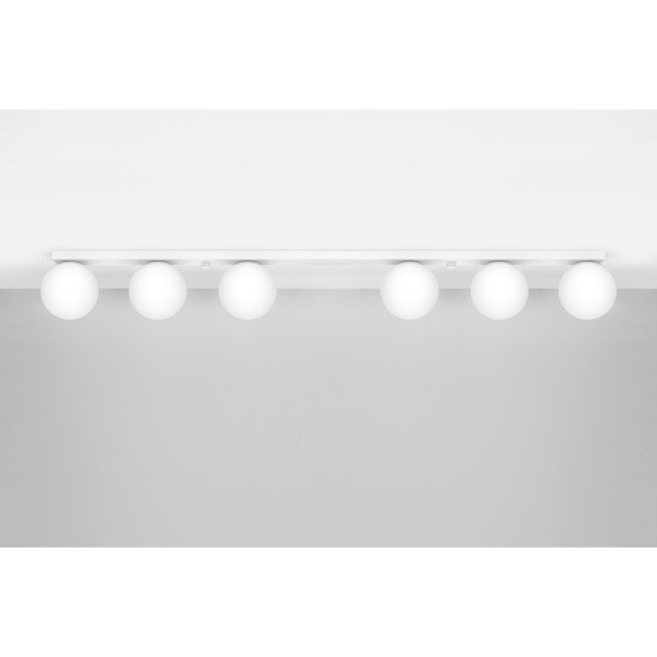 Balta griestu lampa ar stikla abažūru ø 12 cm Umerta – Sollux-image-3