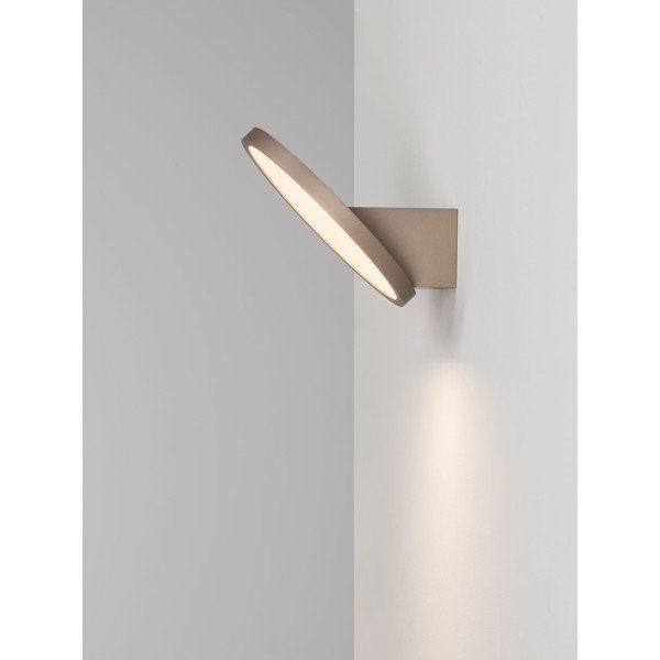 Matētas zelta krāsas alumīnija LED sienas lampa ar regulējamu spilgtumu Vea – Nova Luce-image-2
