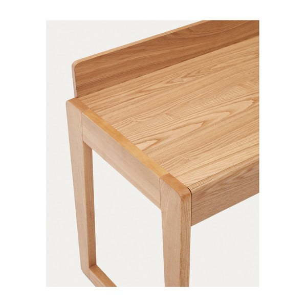 Darba galds ar oškoka imitācijas galda virsmu 60x120 cm Arandu – Kave Home-image-3